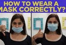 wear a mask correctly - over the nose and mouth - to stop transmission of covid-19